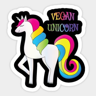 Vegan Unicorn Sticker